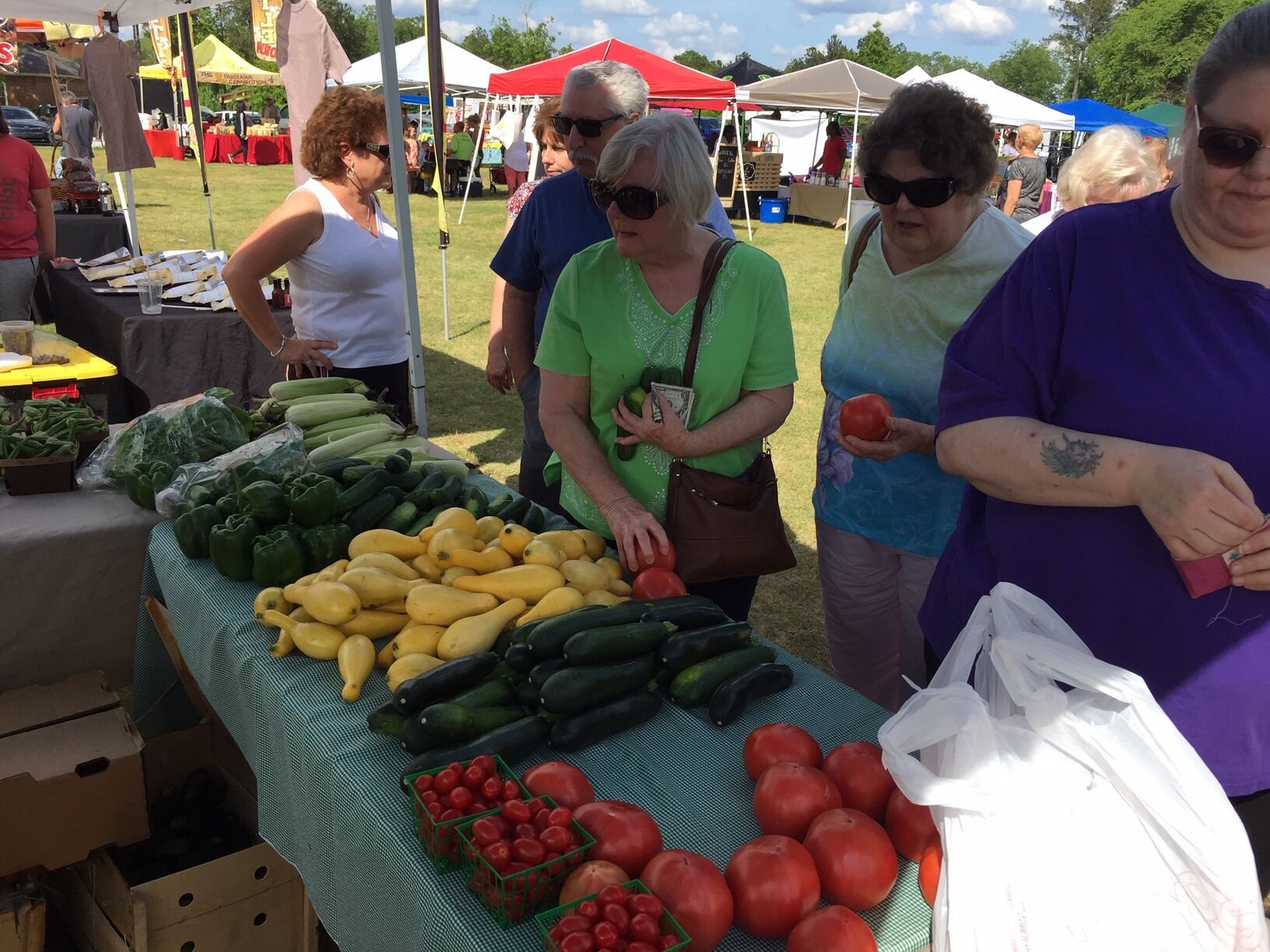 Eager customers at Murphy Farms produce.jpg